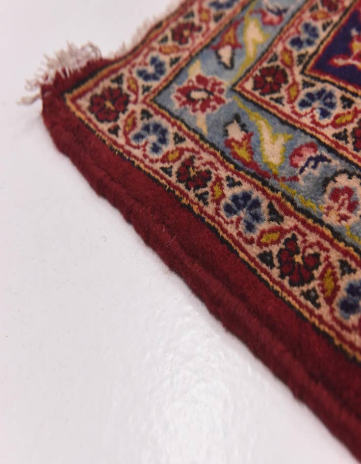 Detail image of  9' 9 x 12' 9  Hand Knotted Kashan Persian Wool Rug