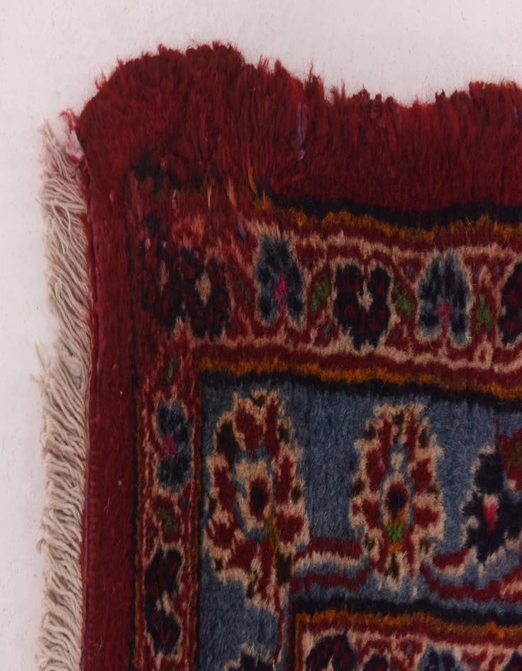 Detail image of  9' 10 x 13'  Hand Knotted Kashan Persian Wool Rug