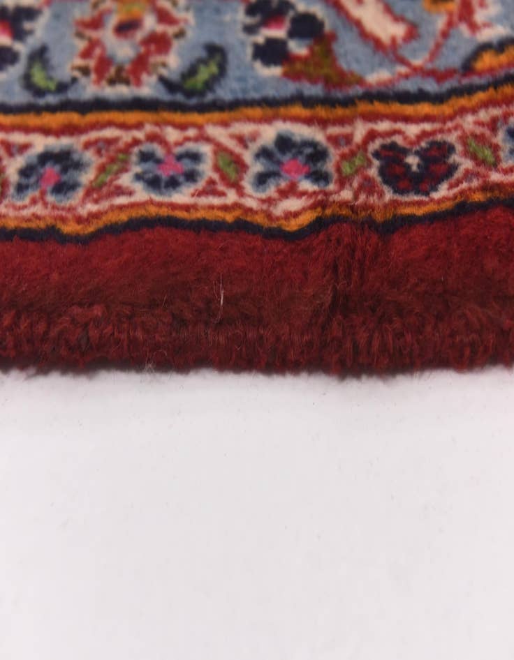 Detail image of  9' 10 x 13'  Hand Knotted Kashan Persian Wool Rug