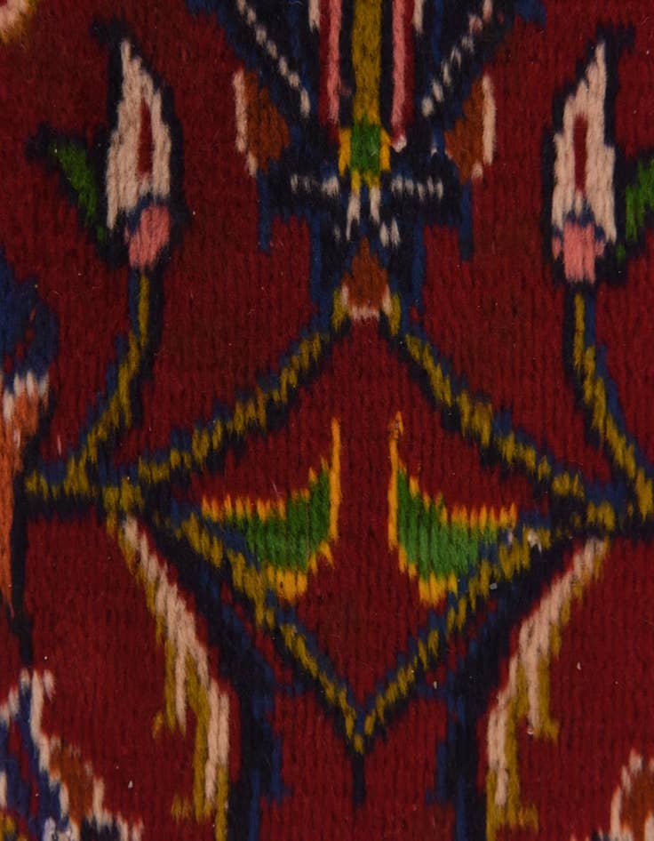 Detail image of  9' 7 x 12' 10  Hand Knotted Kashan Persian Wool Rug