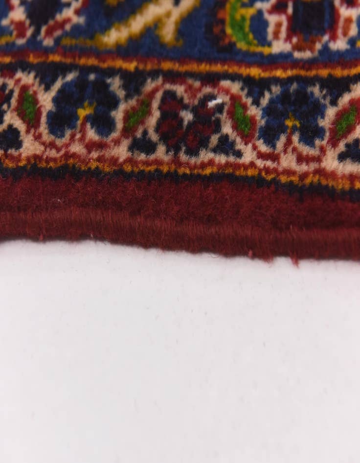 Detail image of  9' 7 x 12' 10  Hand Knotted Kashan Persian Wool Rug