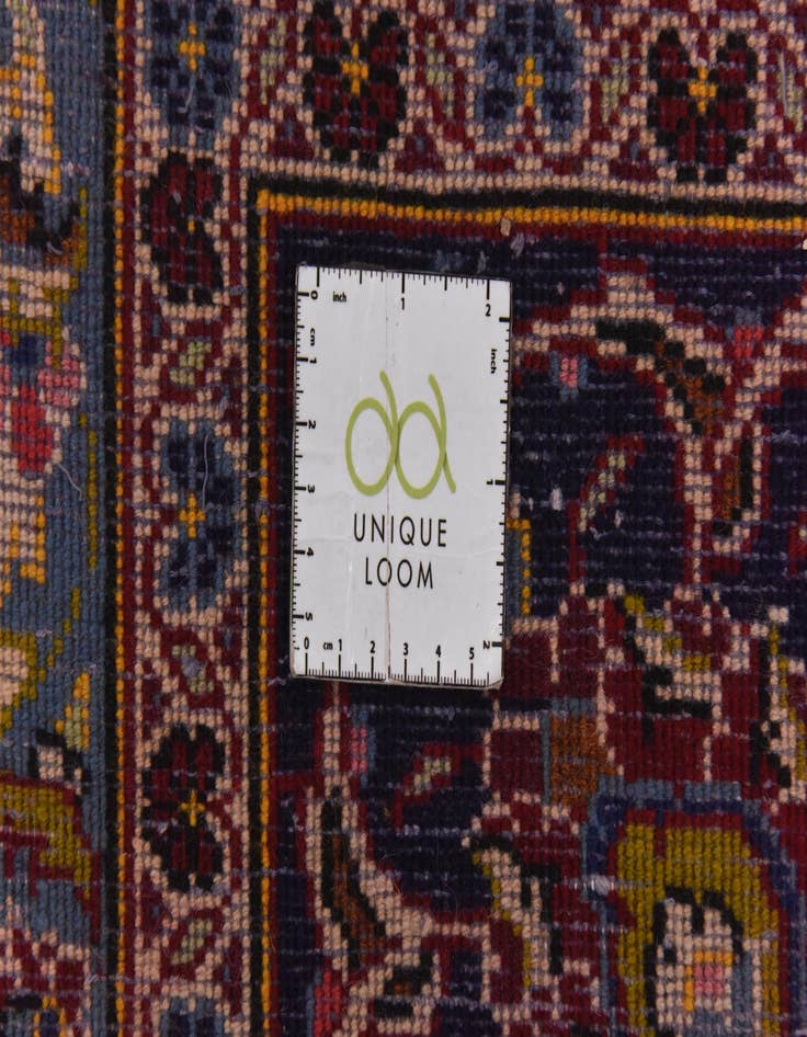 Detail image of  9' 7 x 12' 10  Hand Knotted Kashan Persian Wool Rug