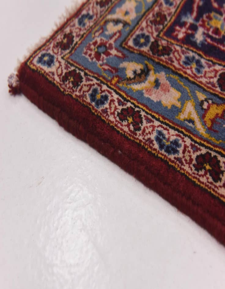 Detail image of  9' 7 x 12' 10  Hand Knotted Kashan Persian Wool Rug