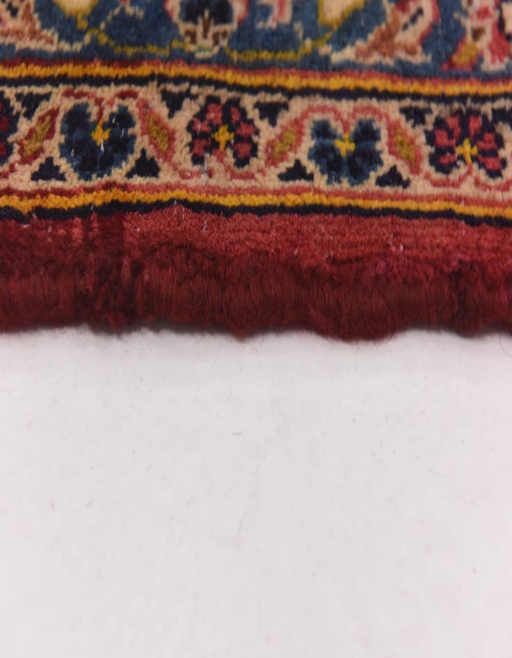 Detail image of  10' x 12' 7  Hand Knotted Kashan Persian Wool Rug