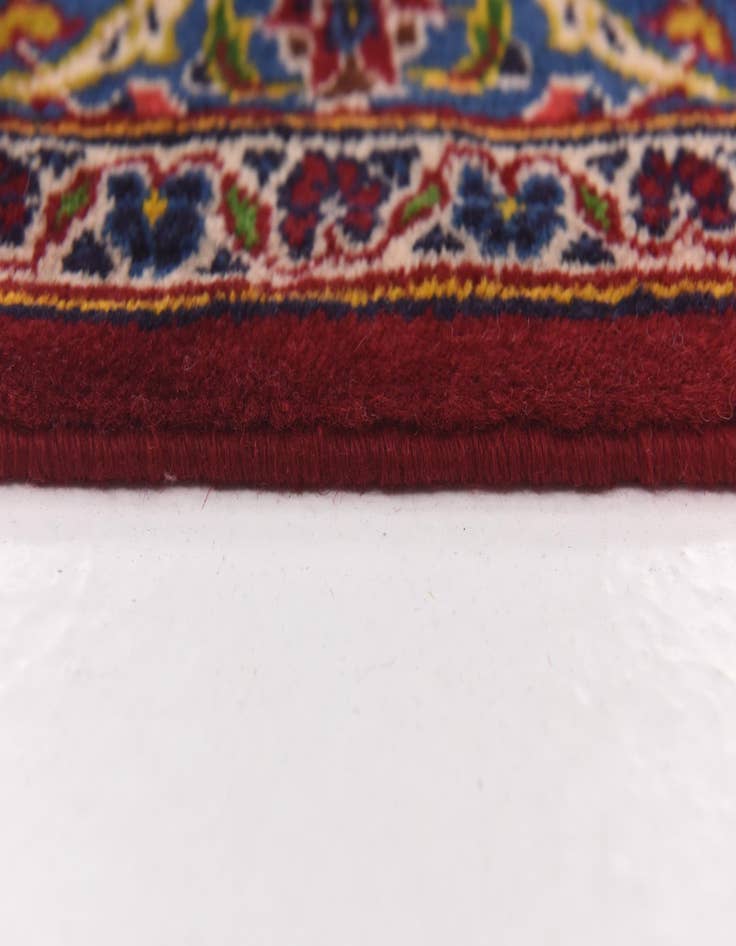 Detail image of  9' 6 x 12' 10  Hand Knotted Kashan Persian Wool Rug