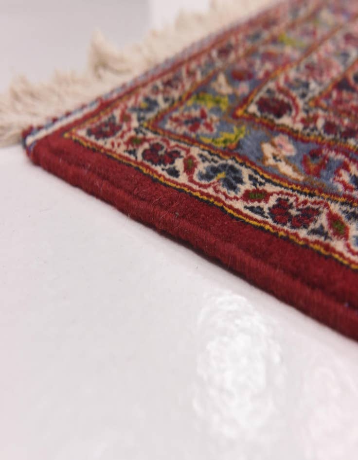 Detail image of  9' 8 x 13' 4  Hand Knotted Kashan Persian Wool Rug