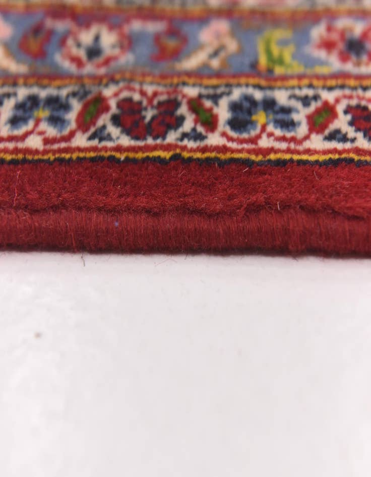 Detail image of  9' 8 x 13' 4  Hand Knotted Kashan Persian Wool Rug