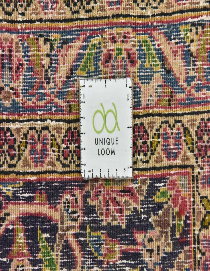 Detail image of  9' 9 x 12' 10  Hand Knotted Kashan Persian Wool Rug