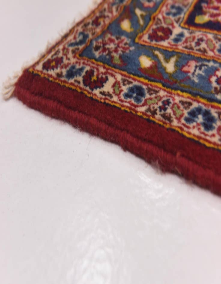 Detail image of  9' 8 x 13' 2  Hand Knotted Kashan Persian Wool Rug