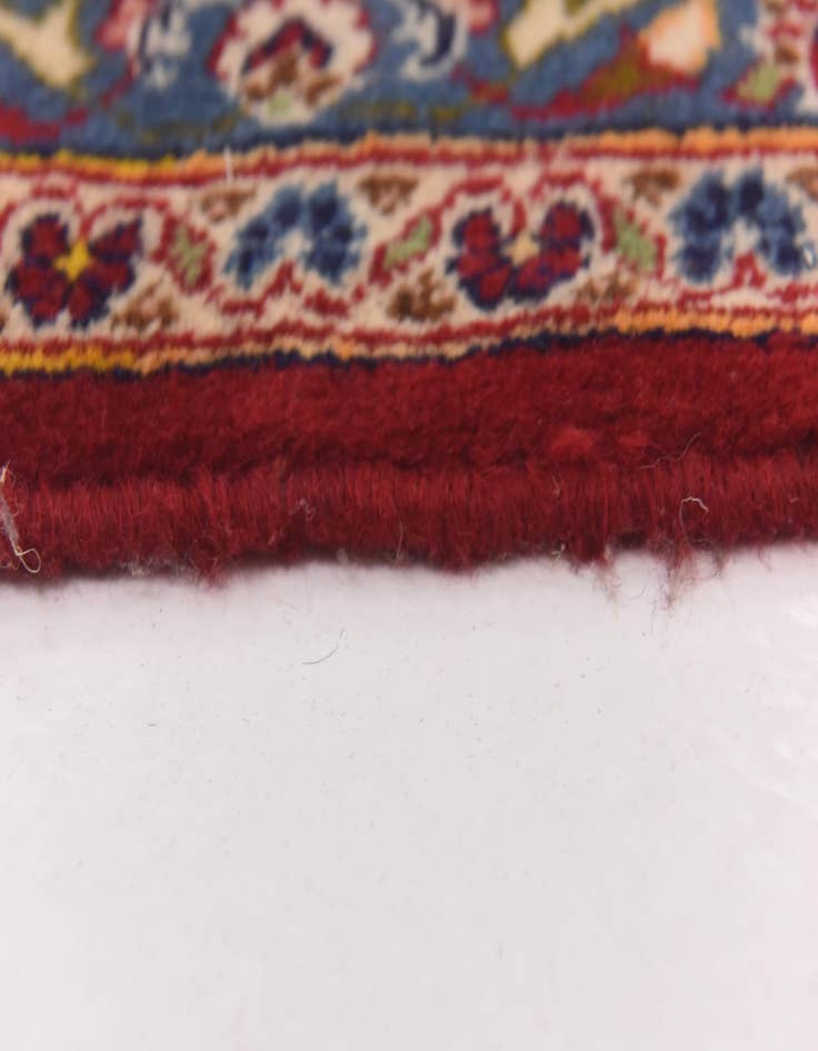 Detail image of  9' 8 x 13' 2  Hand Knotted Kashan Persian Wool Rug