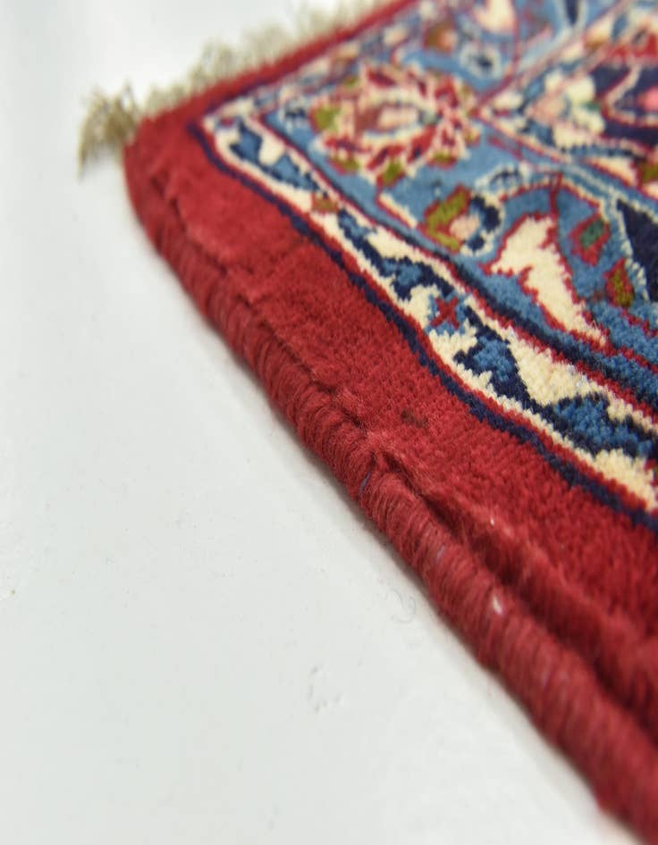 Detail image of  9' 6 x 12' 9  Hand Knotted Kashan Persian Wool Rug