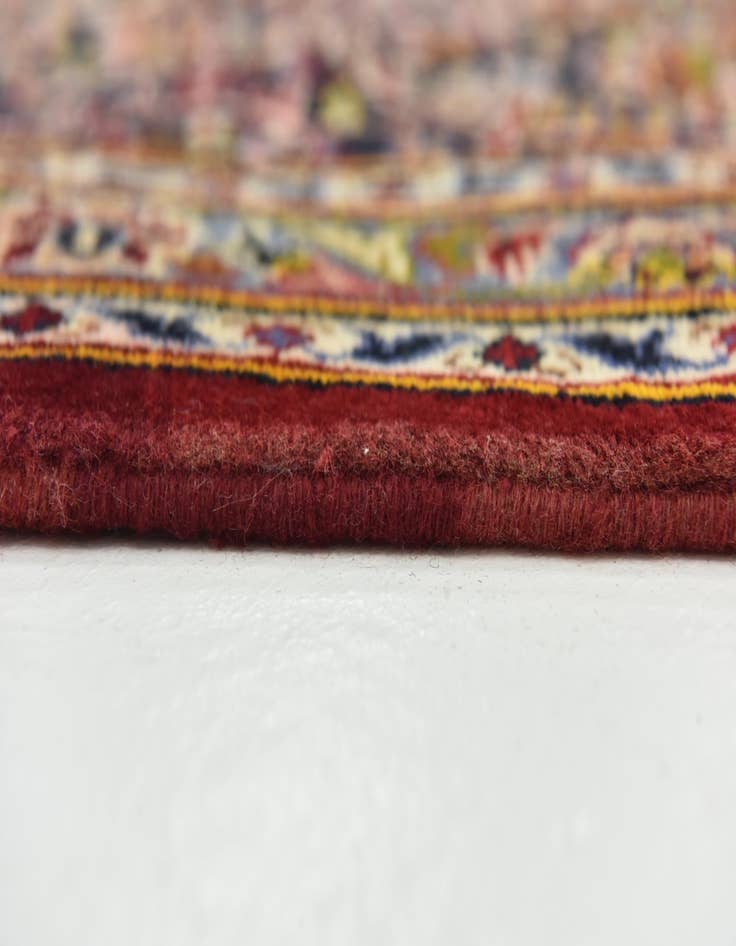 Detail image of  9' 7 x 12' 9  Hand Knotted Kashan Persian Wool Rug