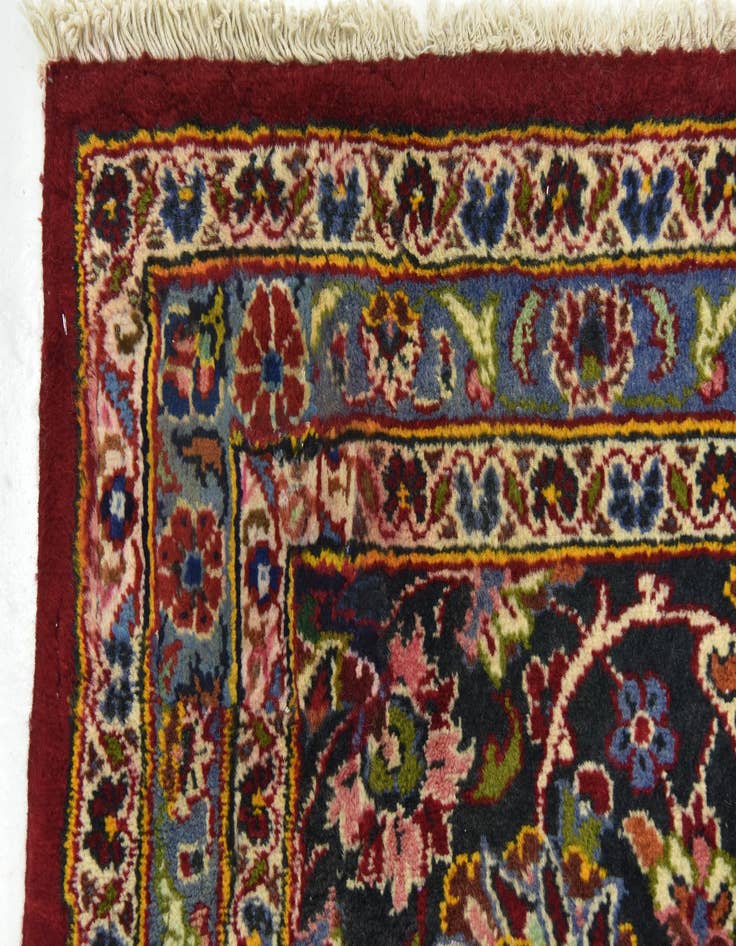 Detail image of  10' x 13' 5  Hand Knotted Kashan Persian Wool Rug