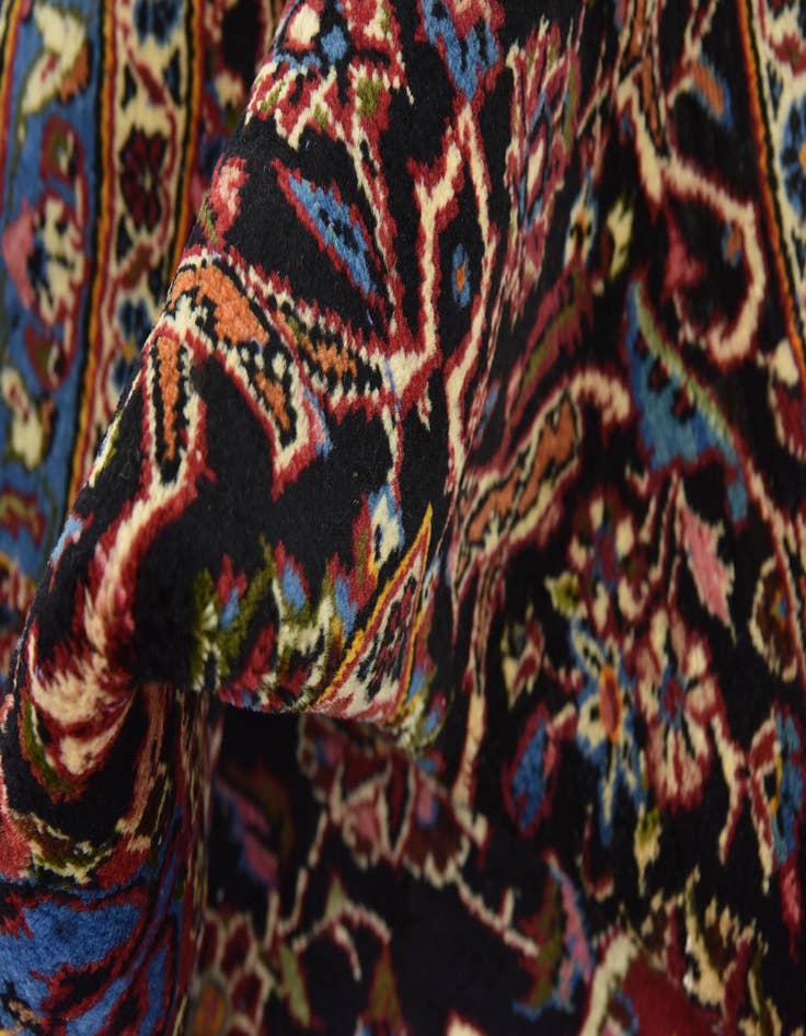 Detail image of  9' 8 x 13' 6  Hand Knotted Kashan Persian Wool Rug