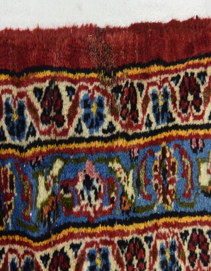 Detail image of  9' 8 x 13' 6  Hand Knotted Kashan Persian Wool Rug