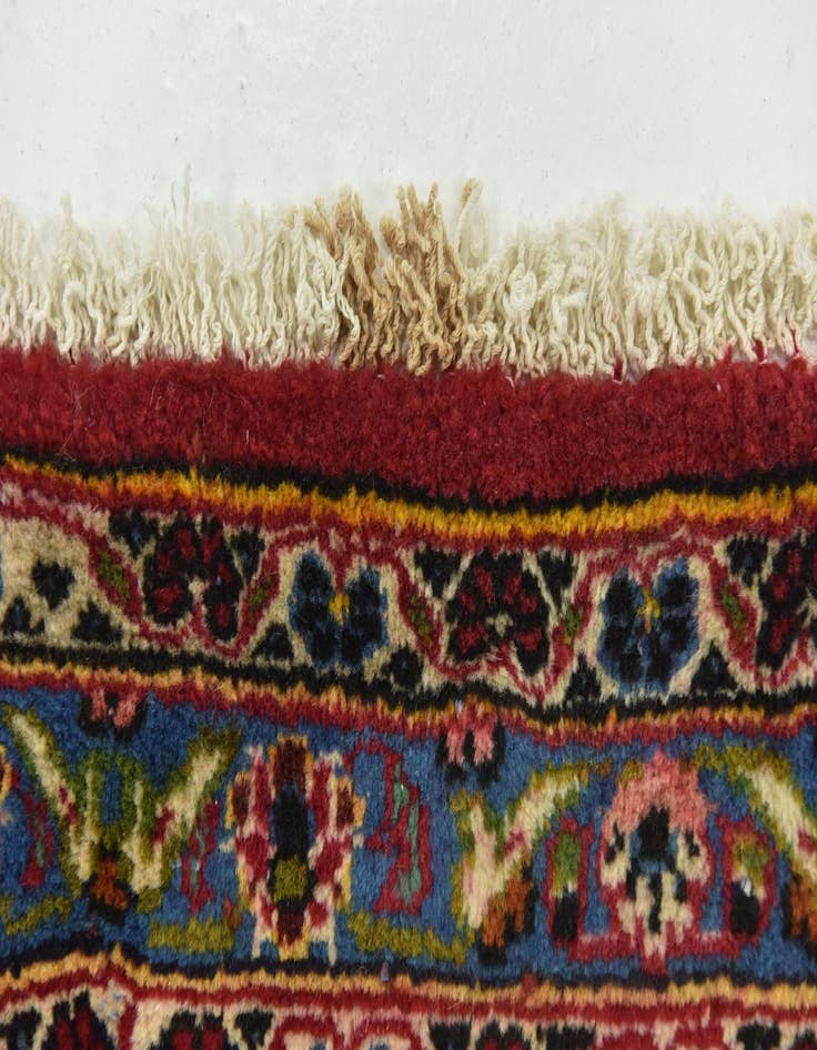 Detail image of  9' 8 x 13' 6  Hand Knotted Kashan Persian Wool Rug