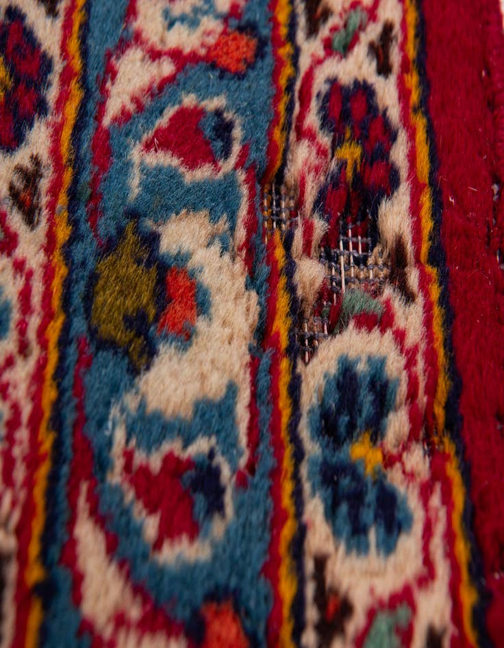 Detail image of 9' 9 x 12' 10 Hand Knotted Kashan Persian Wool Rug