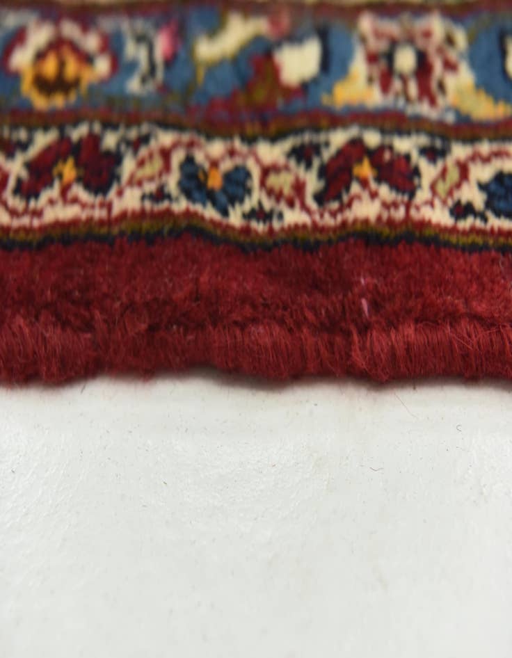 Detail image of  9' 8 x 12' 10  Hand Knotted Kashan Persian Wool Rug