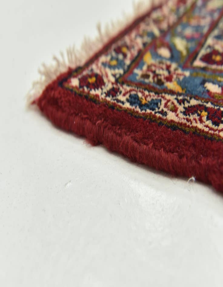 Detail image of  9' 8 x 12' 10  Hand Knotted Kashan Persian Wool Rug