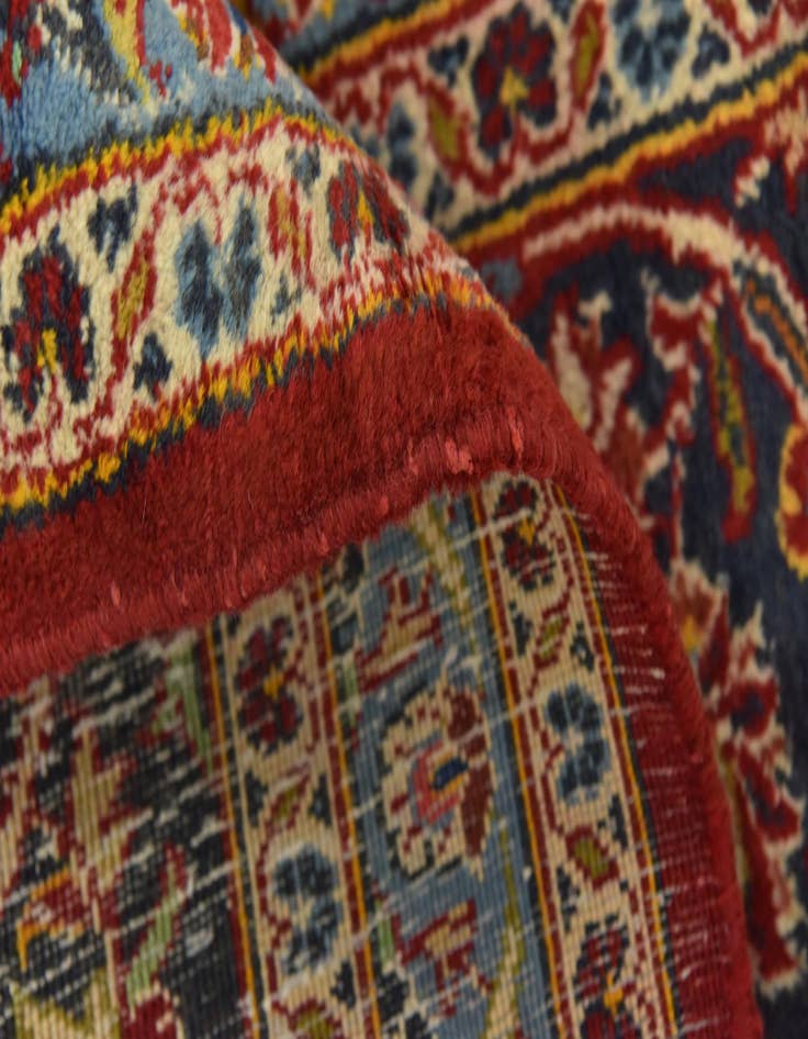 Detail image of  9' 10 x 13' 1  Hand Knotted Kashan Persian Wool Rug