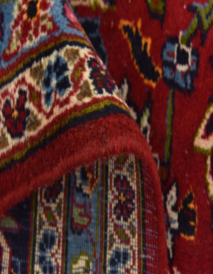 Detail image of  10' x 12' 7  Hand Knotted Kashan Persian Wool Rug