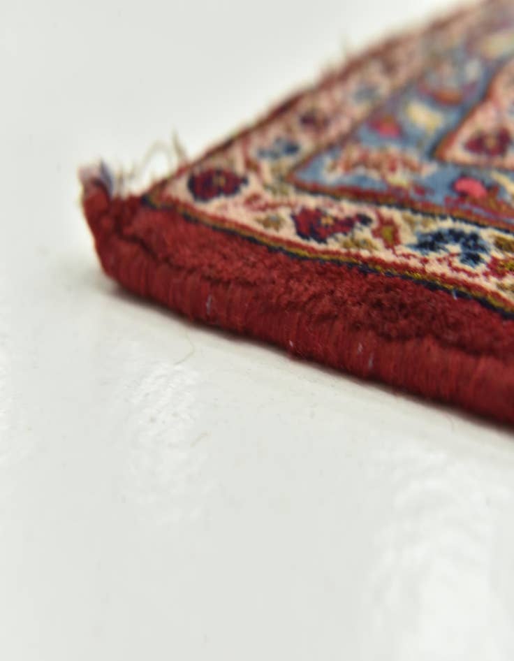 Detail image of  10' x 12' 7  Hand Knotted Kashan Persian Wool Rug