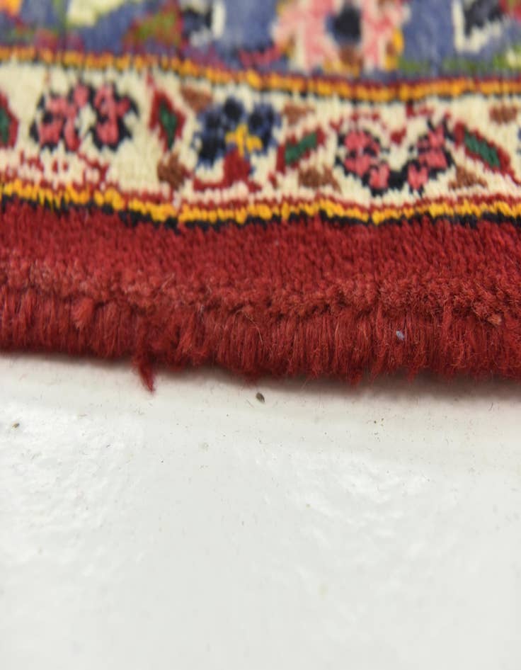 Detail image of  9' 8 x 13'  Hand Knotted Kashan Persian Wool Rug