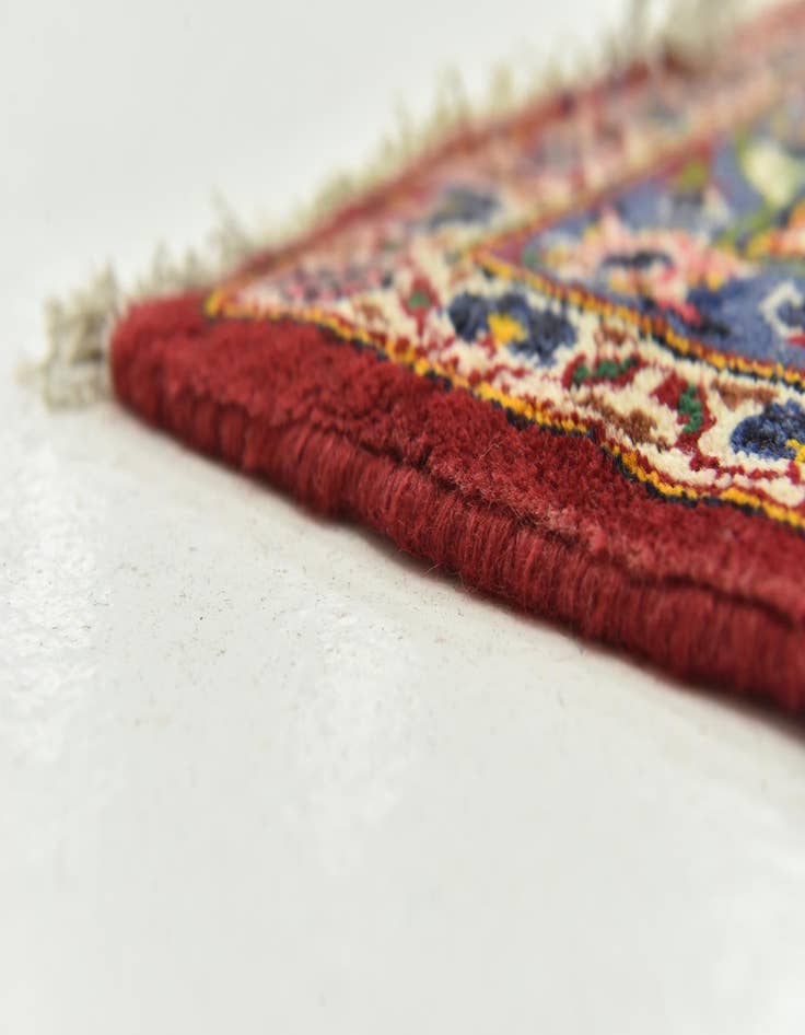 Detail image of  9' 8 x 13'  Hand Knotted Kashan Persian Wool Rug