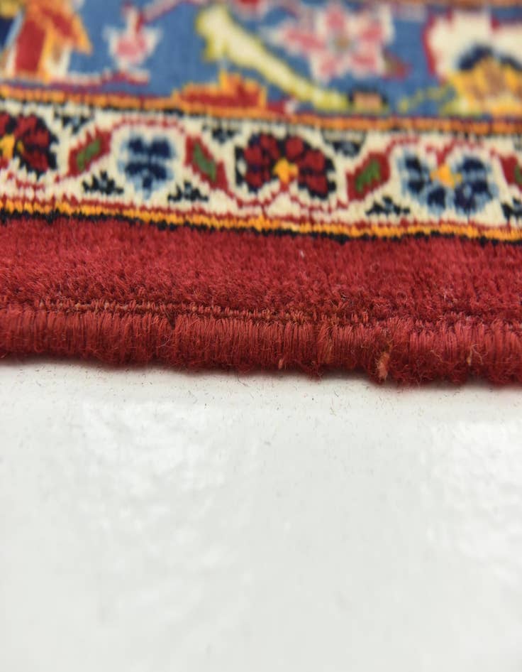 Detail image of  9' 8 x 13' 3  Hand Knotted Kashan Persian Wool Rug