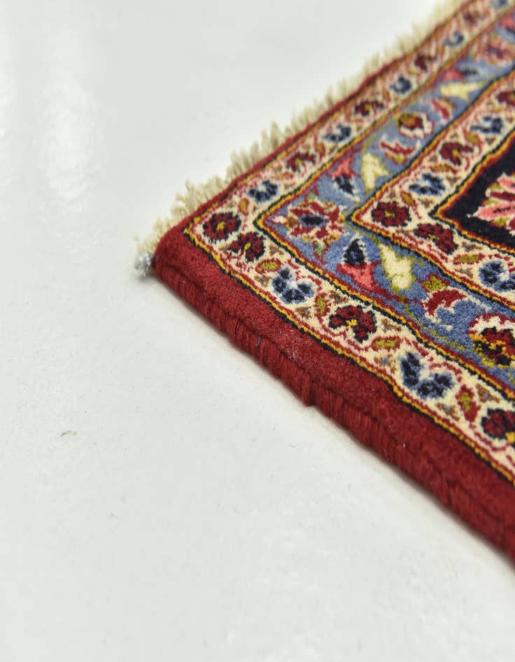 Detail image of  9' 10 x 12' 10  Hand Knotted Kashan Persian Wool Rug