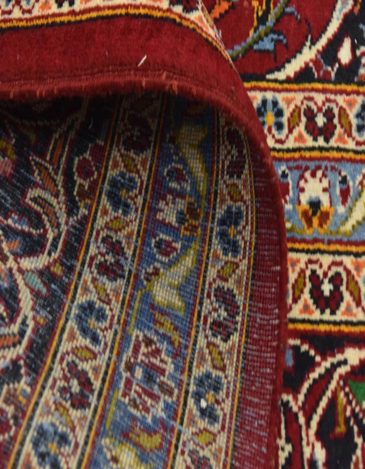 Detail image of  9' 10 x 13' 3  Hand Knotted Kashan Persian Wool Rug