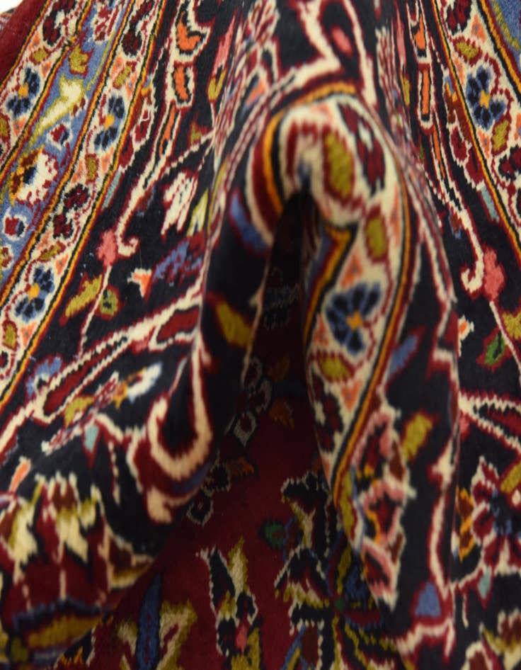 Detail image of  9' 10 x 13' 3  Hand Knotted Kashan Persian Wool Rug