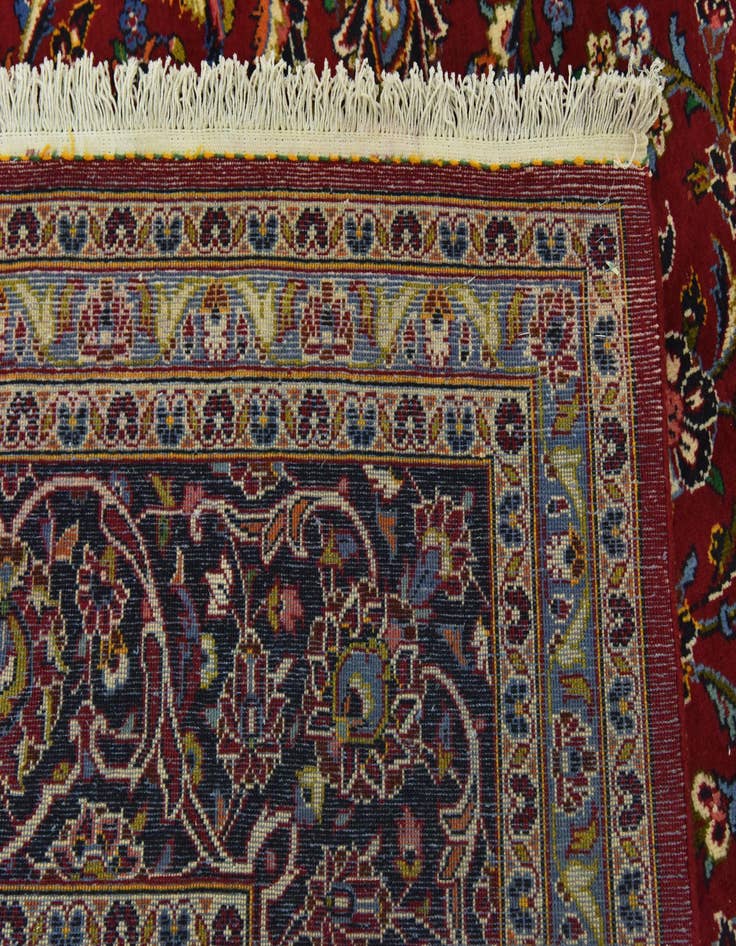 Detail image of  9' 10 x 13' 3  Hand Knotted Kashan Persian Wool Rug