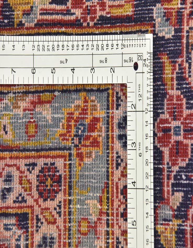 Detail image of  9' 10 x 12' 10  Hand Knotted Kashan Persian Wool Rug