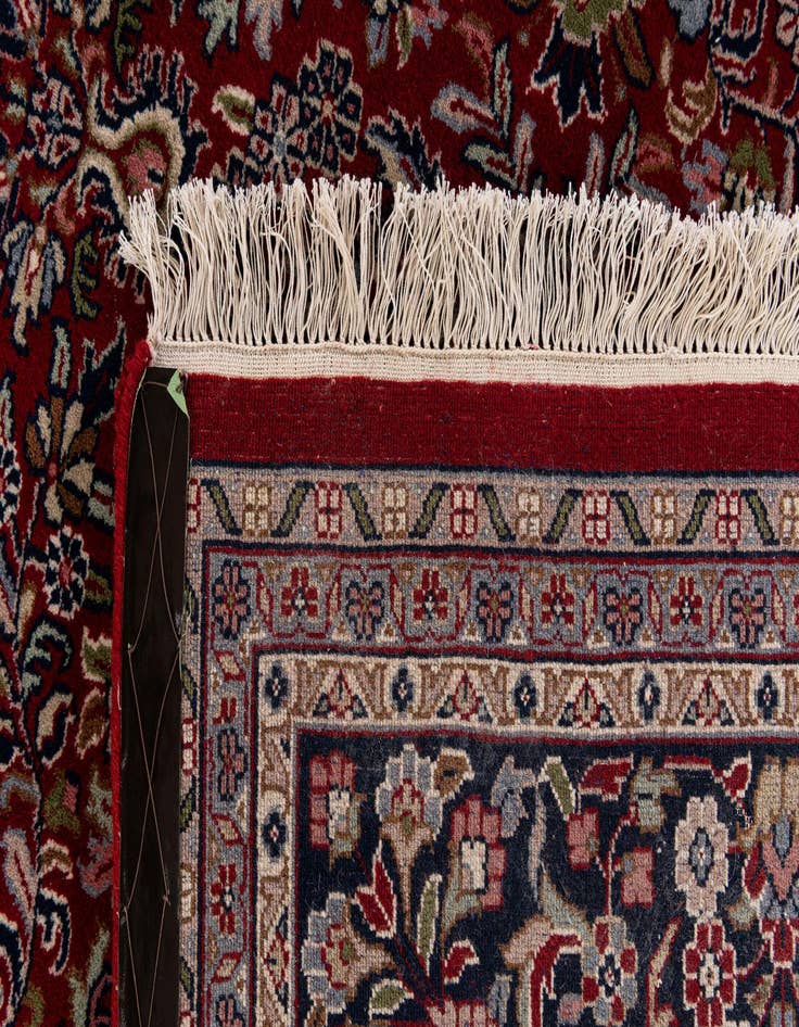 Detail image of  6' 7 x 9' 9  Hand Knotted Kashan Oriental Wool Rug