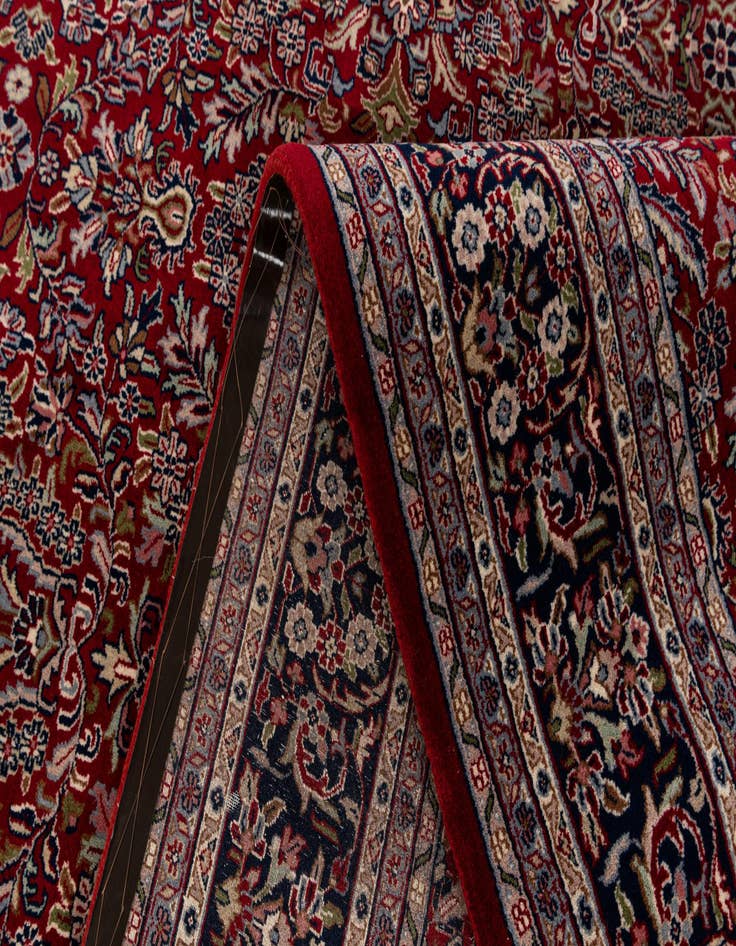 Detail image of  6' 7 x 9' 9  Hand Knotted Kashan Oriental Wool Rug