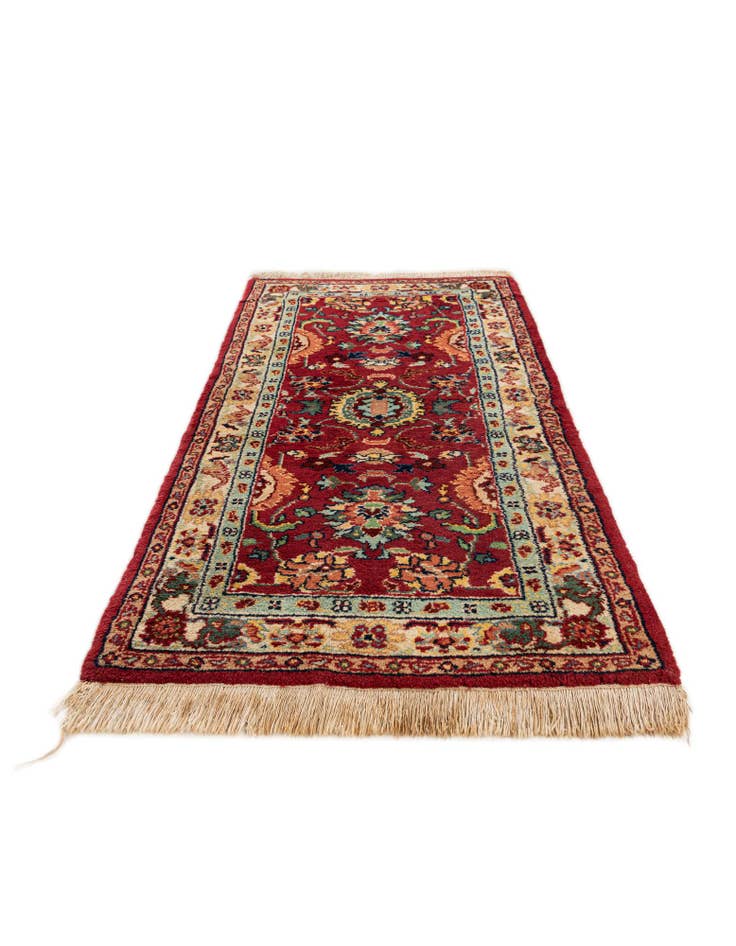 Detail image of 2' 5 x 4' 4 Hand Knotted Kashan Wool Rug