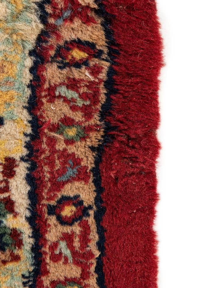 Detail image of 2' 5 x 4' 4 Hand Knotted Kashan Wool Rug