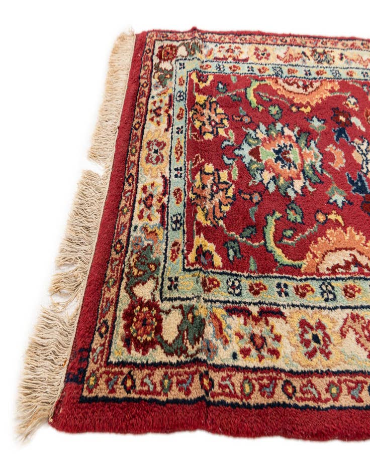 Detail image of 2' 5 x 4' 4 Hand Knotted Kashan Wool Rug