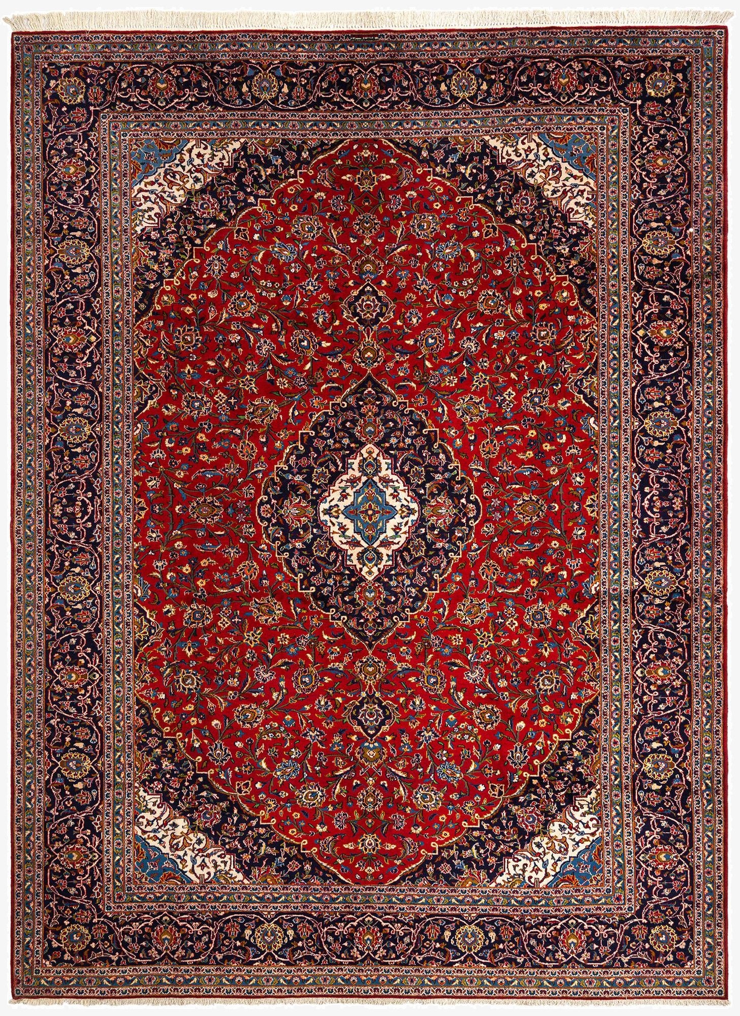  11' 8 x 15' 10 Kashan Wool Rug