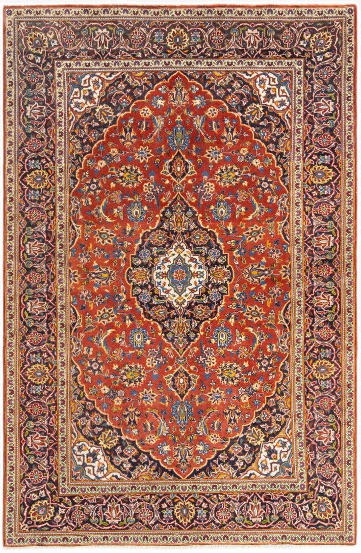 4' 7 x 7' 2 Kashan Rug