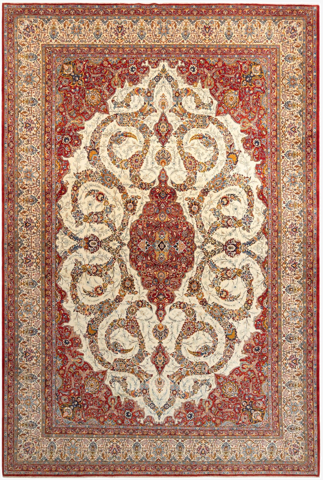  10' 11 x 13' 8 Kashan Rug