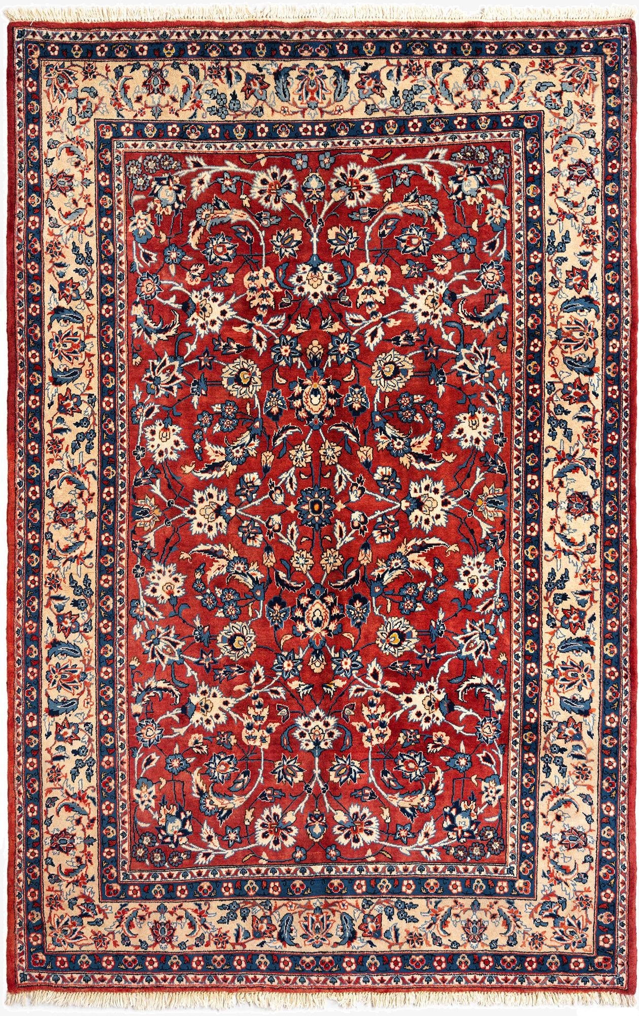  6' 5 x 10' Kashan Wool Rug