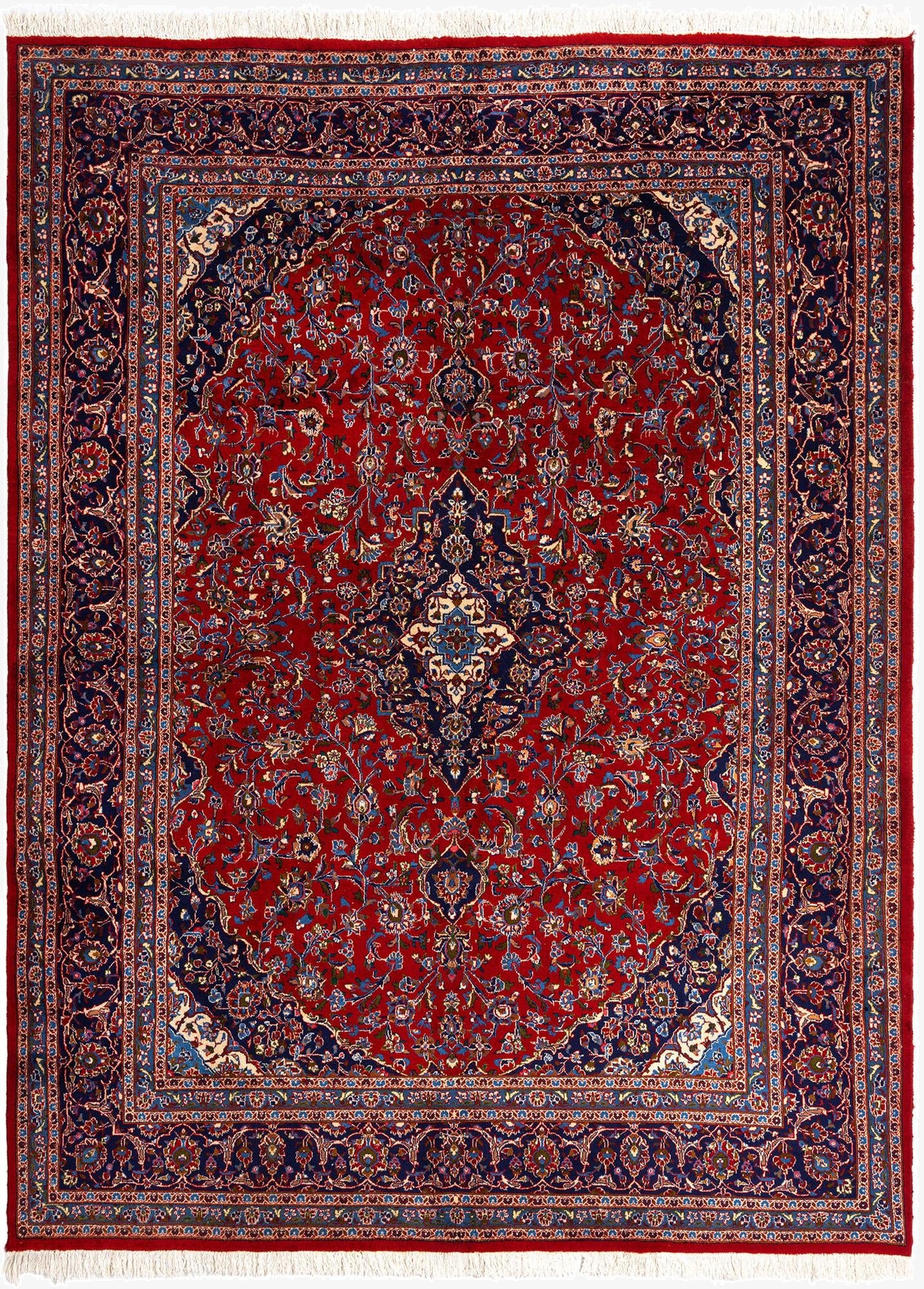  9' 9 x 13' Kashan Wool Rug