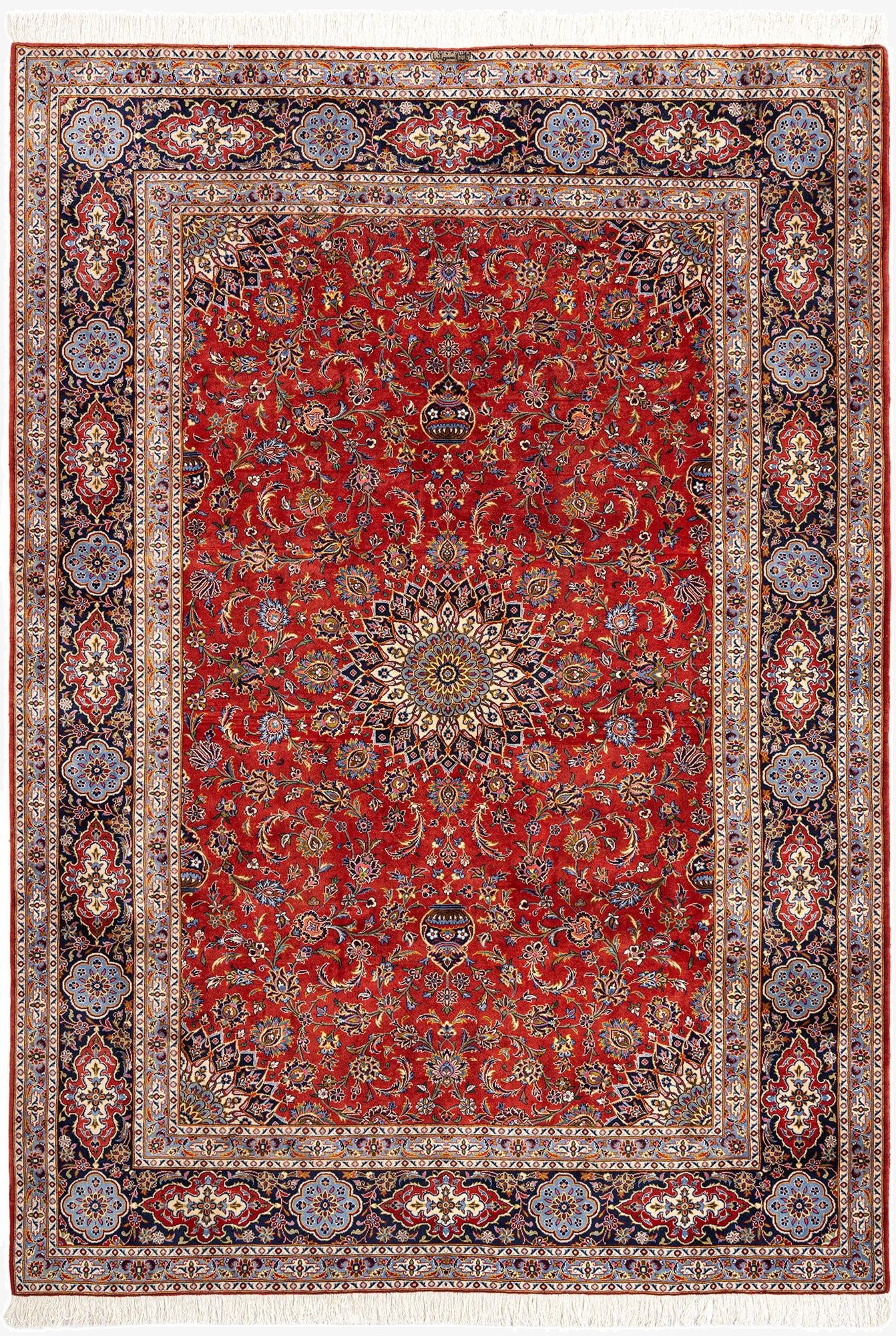  8' x 11' 3 Kashan Wool Rug