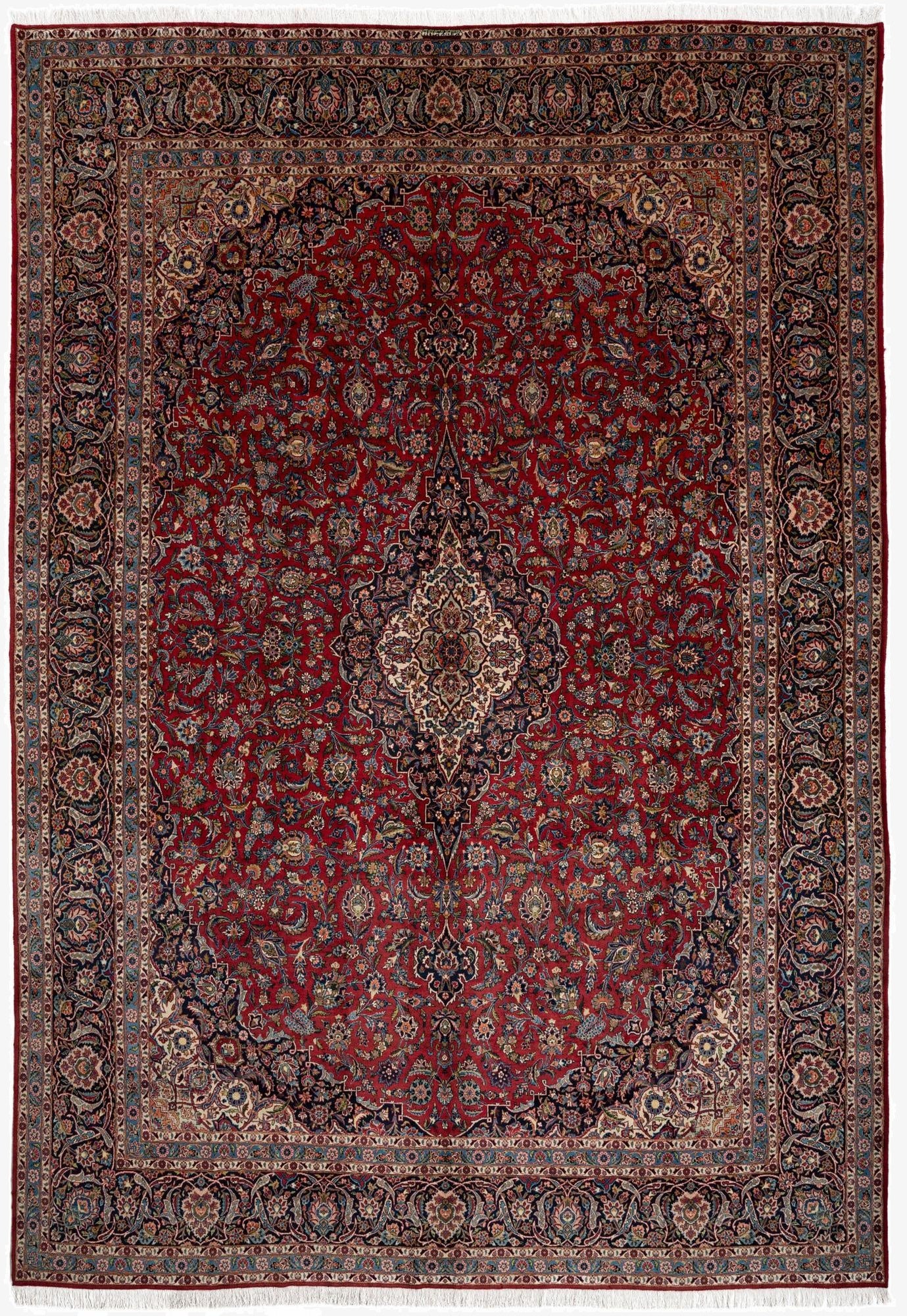  10' 9 x 15' 4 Kashan Wool Rug