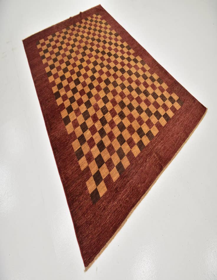 Detail image of  6' 5 x 9' 8  Hand Knotted Kashkuli Gabbeh Wool Rug