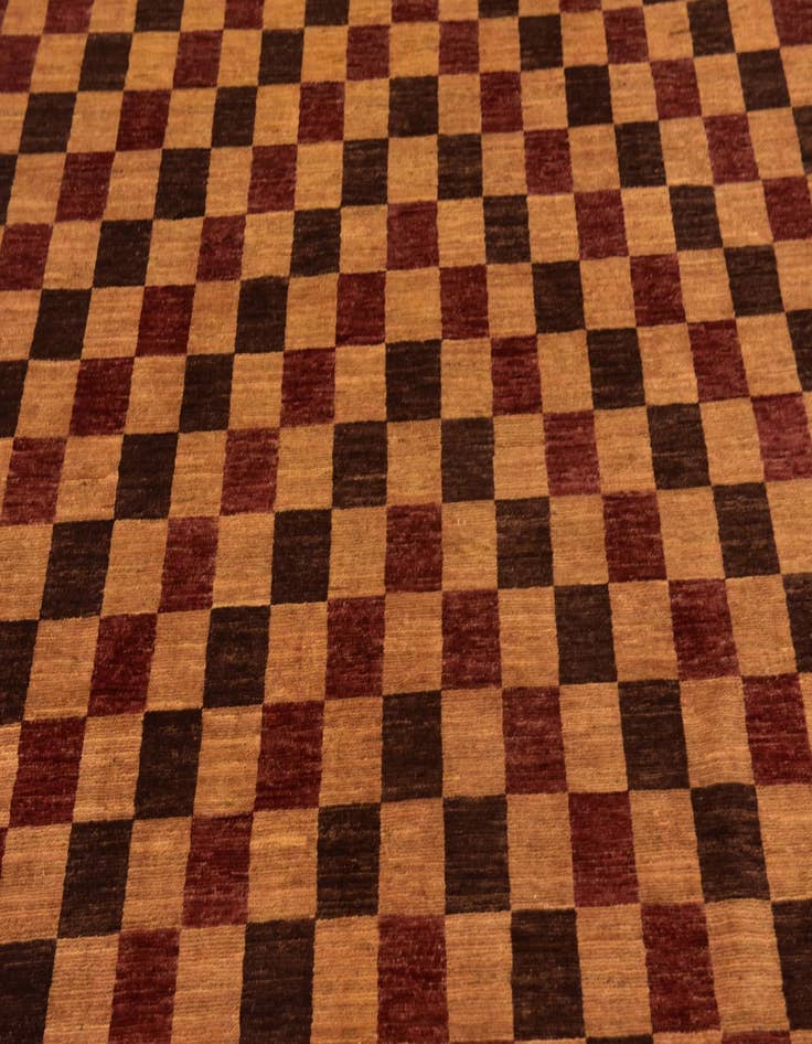 Detail image of  6' 5 x 9' 8  Hand Knotted Kashkuli Gabbeh Wool Rug