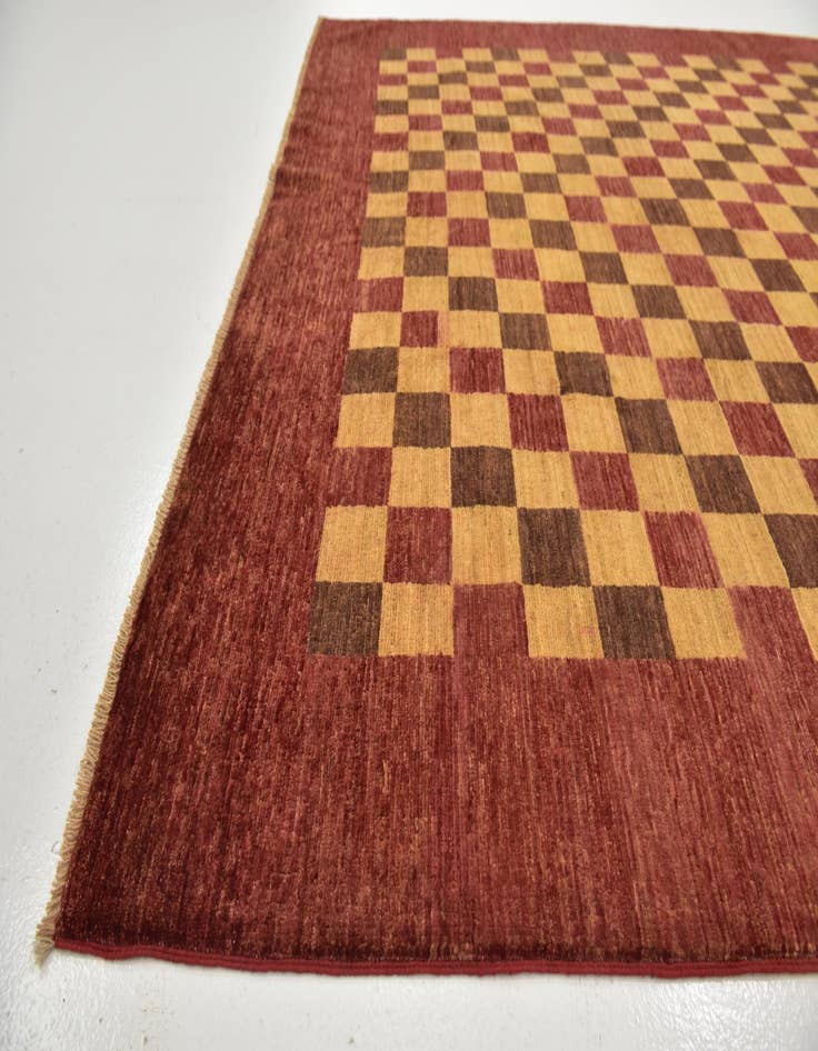 Detail image of  6' 5 x 9' 8  Hand Knotted Kashkuli Gabbeh Wool Rug