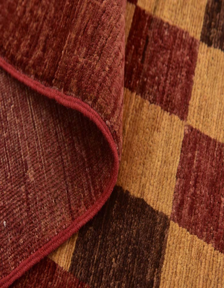 Detail image of  6' 5 x 9' 8  Hand Knotted Kashkuli Gabbeh Wool Rug